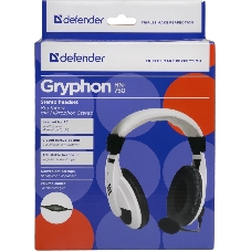 Гарнитура Defender Gryphon 750 белый, проводная