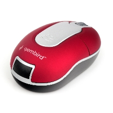 Мышь беспроводная Gembird MUSW-605 красный, 1200 dpi, радиоканал, USB, кнопки - 3