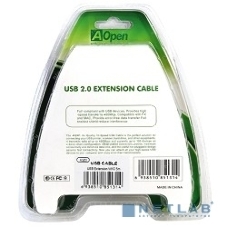 Кабель Aopen/QustКабель-адаптер USB2.0-repeater, удлинительный активный Am-->Af 5м (ACU823-5M) 6938510851314