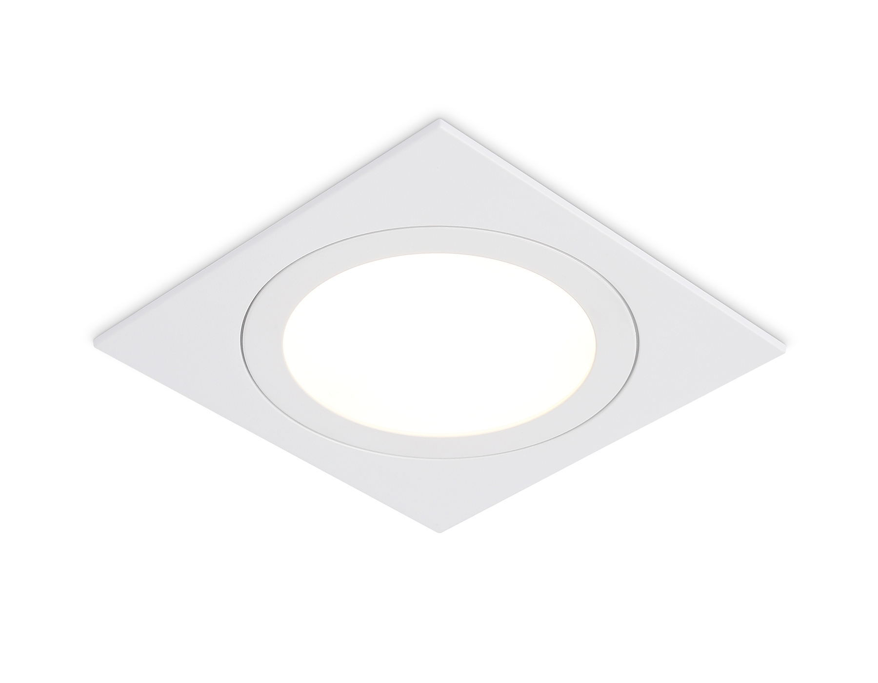 Светильник встраиваемый TN6607 WH белый IP44 GX53 max 15W 110*110*23
