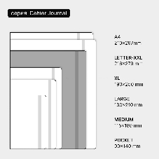 Блокнот Moleskine CAHIER JOURNAL QP423 XLarge 190х250 мм, обложка картон, 120 страниц, нелинованный, бежевый (3 шт)