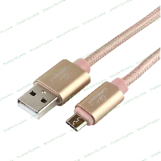 Кабель USB2.0 Cablexpert CC-U-mUSB01Gd-1.8M, AM/microB, серия Ultra, длина 1.8м, золотой, блистер