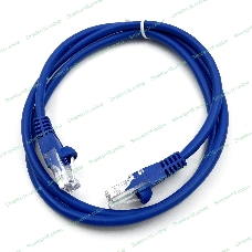 Патч-корд Buro cat.5e molded 1м голубой RJ-45 (m)-RJ-45 (m)