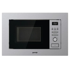 Встраиваемая микроволновая печь Gorenje BM201AG1X нержавеющая сталь, 20 л, 800 Вт, переключатели - поворотный механизм/кнопки