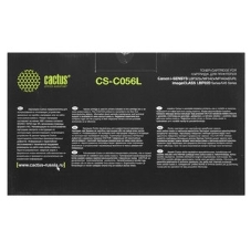 Картридж лазерный Cactus CS-C056L черный (10000 стр.) для Canon imageCLASS LBP320 Series/540 Series