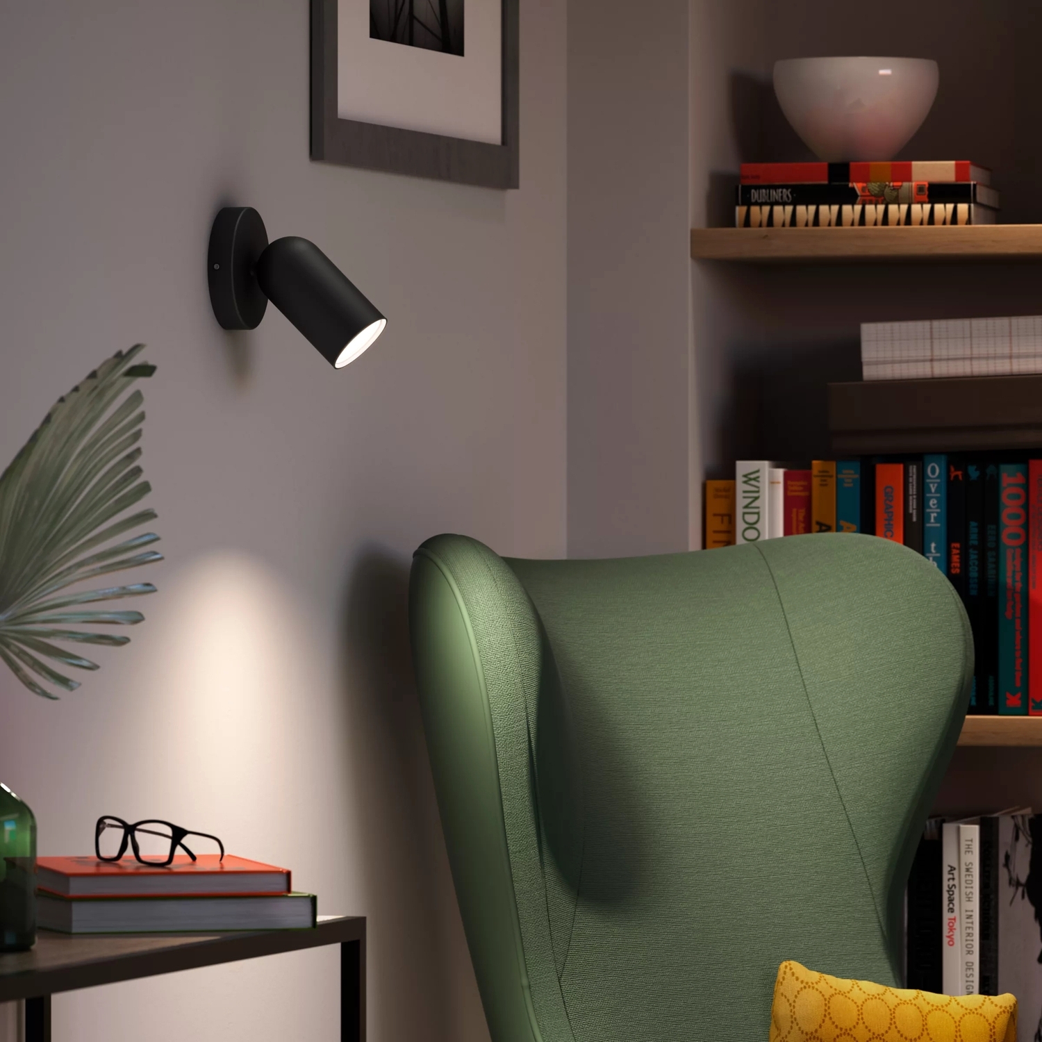 Потолочный светильник Philips PONGEE single spot black 1xNW 230V (лампы в комплект не входят)