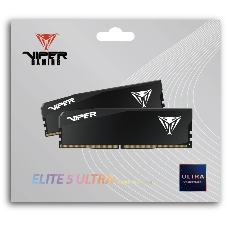 Оперативная память Patriot Viper Elite 5 Ultra, DDR5, 32GB (2x16GB), 6000 MHz, CL28, с радиатором, чёрный