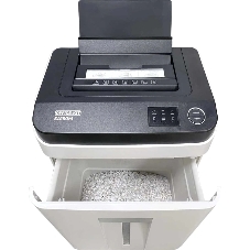 Шредер Office Kit SA150M (1,9х15) белый с автоподачей (секр.P-5) фрагменты 150лист. 22лтр. скобы