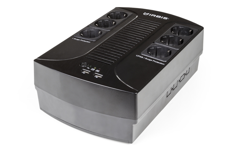 Источник бесперебойного питания Irbis UPS Personal plus  800VA/480W, AVR, 6 Schuko outlets
