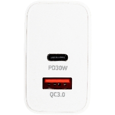 Сетевое зарядное устройство Digma DGW3D 3A PD+QC белый
