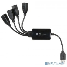 USB-концентратор Buro BU-HUB4-0.3-U2.0-Splitter, USB 2.0, USB 4 порта, USB