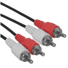 Кабель аудио Cablexpert CCA-2R2R-5M-N, 2xRCA/2xRCA, 5м, черный, пакет