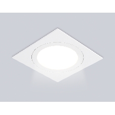 Светильник встраиваемый TN6607 WH белый IP44 GX53 max 15W 110*110*23