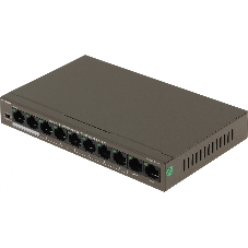 Коммутатор IP-COM F1110P-8-63W, 8×100 Мбит/с PoE + 2×100 Мбит/с, неуправляемый