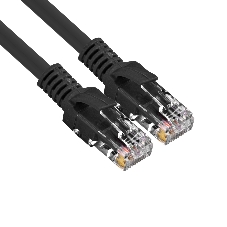 Патч-корд медный ExeGate UTP-RJ45-RJ45-5e-CU-3M-BK, UTP, cat.5e, 3м, черный