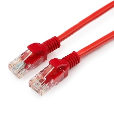 Патч-корд UTP Cablexpert cat.5e, 1.5м, литой, многожильный, красный
