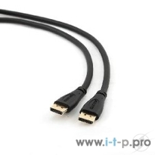 Кабель DisplayPort Gembird/Cablexpert, 1м, 20M/20M, черный, экран, пакет