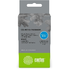 Картридж ленточный Cactus CS-M210-750595BK (M210-750-595-BK) белый шрифт, черный фон (19.1 мм, 6.4 м) для Brady M210/M211/M210-LAB