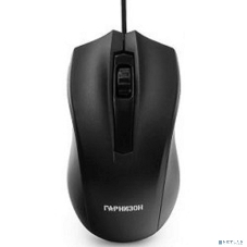 Мышь проводная Гарнизон GM-115 черный, 800 dpi, USB, кнопки - 3