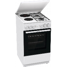 Плита комбинированная Gorenje GK5A12WG белый, конфорок 2 газовых и 2 электрических, духовка 68 л, 50 см x 85 см x 59.4 см