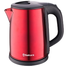 Чайник электрический Sakura SA-2149BR 2 л, красн метал+черн д