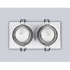 Встраиваемый точечный светильник Ambrella light TN102830/2 WH/WH белый/белый GU5.3/2 178*93*50