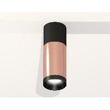 Светильник Ambrella Light XS6326040 PPG/SBK/PBK золото розовое полированное/черный песок/черный полированный MR16 GU5.3