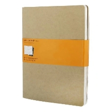 Блокнот Moleskine CAHIER JOURNAL QP421 XLarge 190х250мм обложка картон 120стр. линейка бежевый (3шт)
