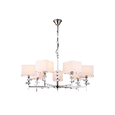 Люстра Ambrella light LH71323/7 SN/WH никель/белый E14/7 max 40W D860*850