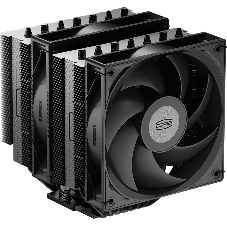 Кулер для процессора PCCooler RT720 TC BK (270W, 4-pin PWM, 157.5mm, Al/Cu, 7x6mm, 2x120mm, 73.32CFM, 34.9dBA, 2200RPM, S: 1851/1700/1200/115X, AM5/AM4, black)
