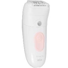 Эпилятор Braun SE5-050 скор.:2 насад.:4 от электр.сети от аккум. белый/розовый