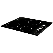 Стеклокерамическая варочная панель Weissgauff HV 640 BK 60 см, стеклокерамика Vitro Ceramic Glass, механическое управление, автоотключение, индикация степени нагрева, таймер, блокировка от детей, черная