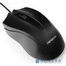 Мышь проводная Гарнизон GM-115 черный, 800 dpi, USB, кнопки - 3