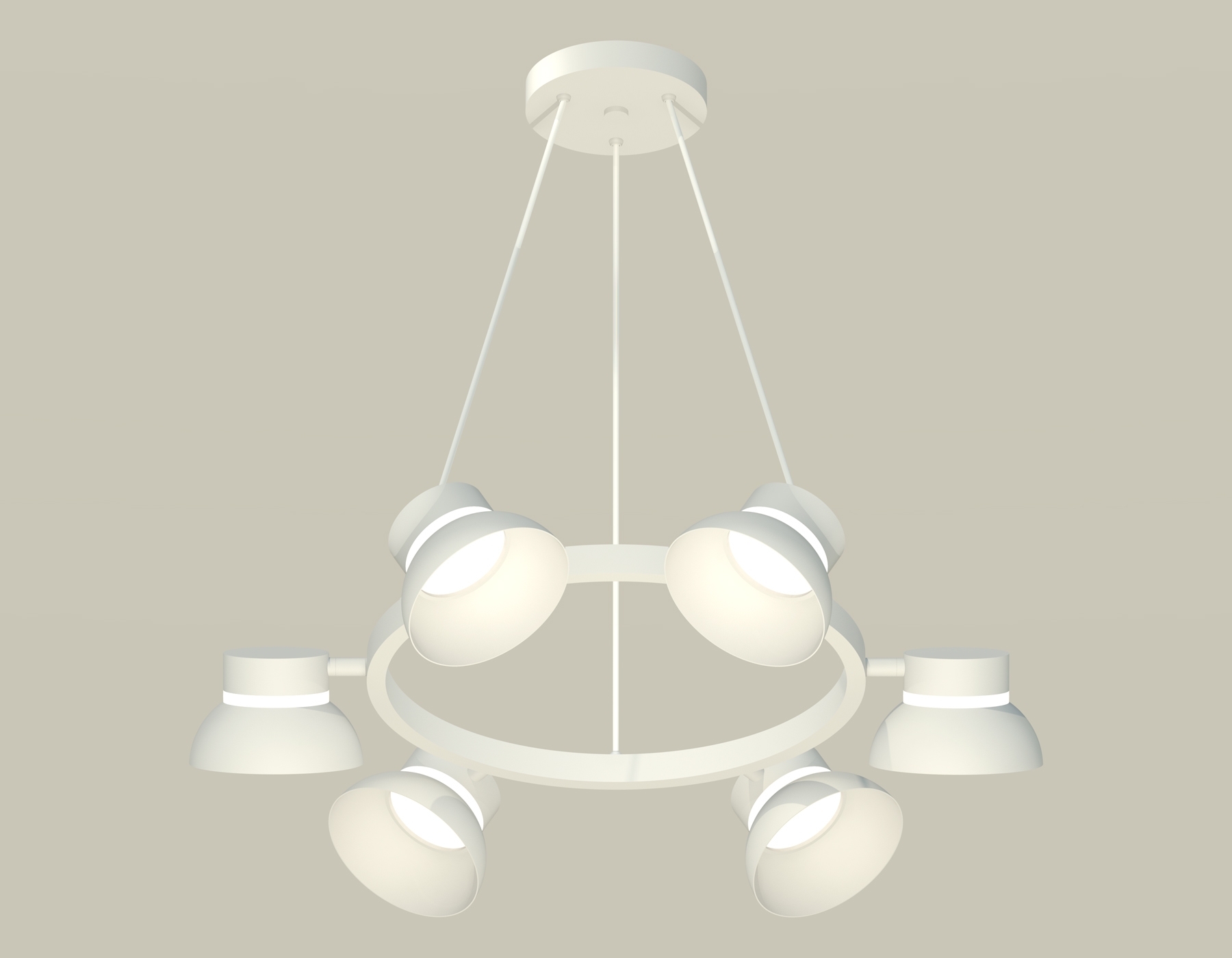 Светильник Ambrella light XB9191100/6 SWH/FR белый песок/белый матовый GX53 (C9191, N8140)