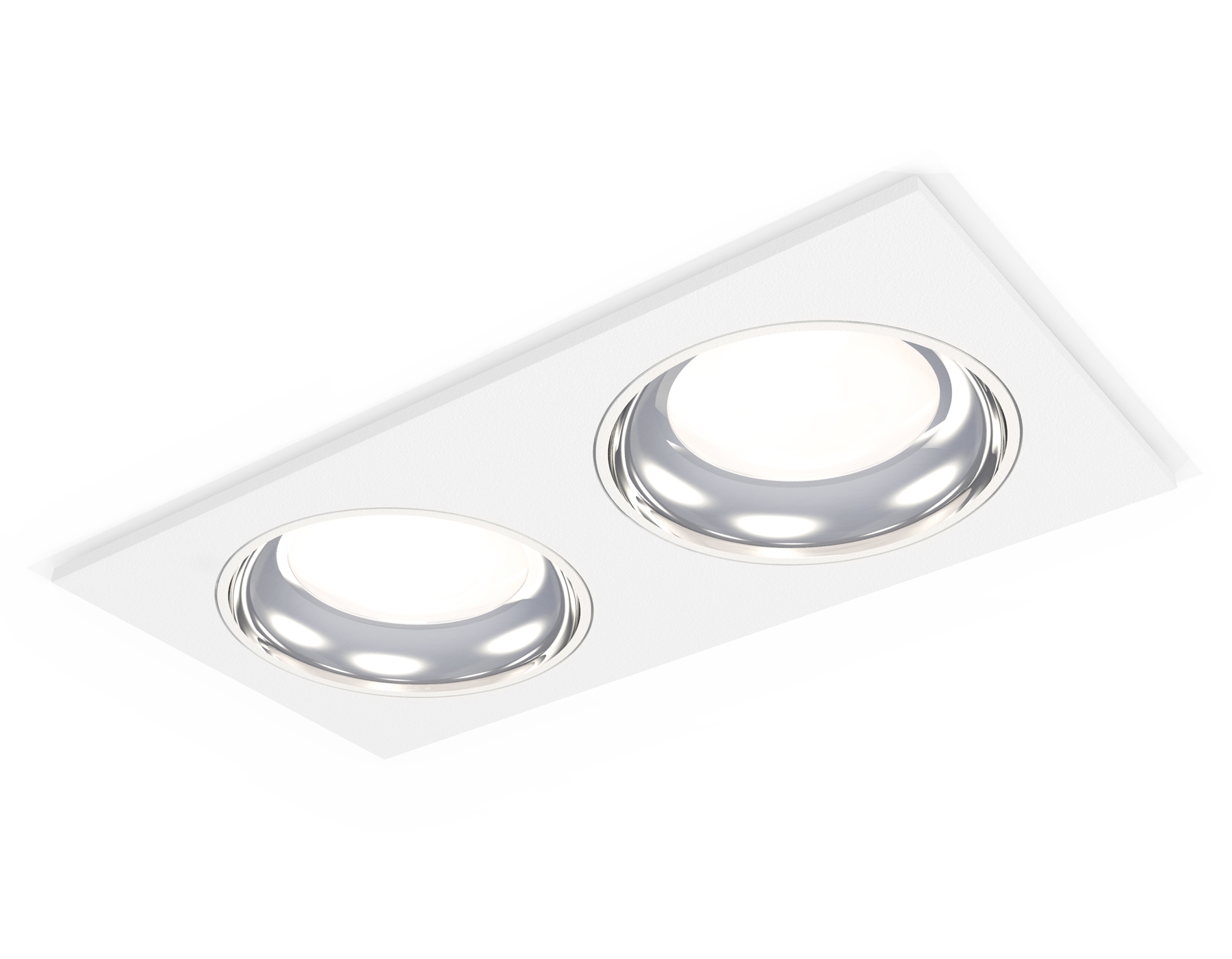 Комплект встраиваемого светильника Ambrella light XC7635061 SWH/PSL белый песок/серебро полированное MR16 GU5.3 (C7635, N7022)