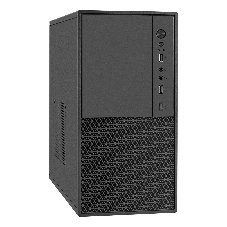 Компьютерный корпус Minitower ExeGate BAA-308M-UNS500 (mATX, БП UNS500 с вент. 12см, 2*USB, HD Audio, черный)