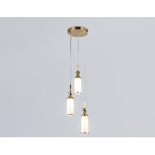 Светильник Ambrella light LH55272/3 BS/FR латунь/белый матовый E14 max 40W D230*1200
