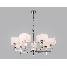 Люстра Ambrella light LH71323/7 SN/WH никель/белый E14/7 max 40W D860*850