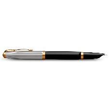Ручка перьевая Parker 51 Premium (CW2169030) Black St.Steel GT, F, сталь нержавеющая, подарочная коробка