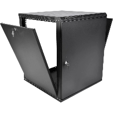Шкаф телекоммуникационный настенный разборный ЦМО ЭКОНОМ 18U (600 350) дверь металл, черный