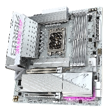 Материнская плата Gigabyte B860M AORUS ELITE WIFI6E ICE, LGA1851, Intel B860, 4xDDR5, 4xSATA, 3xM.2, 1xPCIe 5.0 x16, 1xPCIe 4.0 x4, 1xDP, 2xHDMI, 1x2.5Gb LAN, Wi-Fi 6E, Bluetooth 5.3, 2xUSB-A 10Gbps (Gen2), 4xUSB-A 5Gbps, 4xUSB-A 2.0, 1xUSB-C 20Gbps (USB4), 2x3.5 мм, 7.1, mATX