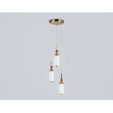 Светильник Ambrella light LH55272/3 BS/FR латунь/белый матовый E14 max 40W D230*1200