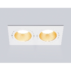 Встраиваемый точечный светильник Ambrella light TN102831/2 WH/GD белый/золото GU5.3/2 178*93*50