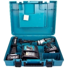 Дрель Makita DHP451RFE Дрель ак(уд), 18В,2х3Ач Li-ion,БЗП-13мм,0-300\0-600\0-1700об\м,80\40Нм,2.2кг,чем,подсветка