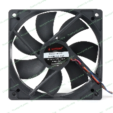 Вентилятор для корпуса Gembird черный, 120 мм, 2000 об/мин, 32.5 дБ, 4 pin