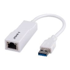 Сетевой адаптер Ethernet Gembird NIC-U11, USB 3.0 - Gigabit Ethernet adapter, пластик, белый, RTL8153