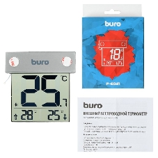 Термометр Buro P-6041 серебристый