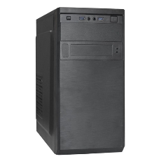 Компьютерный корпус Minitower ExeGate BAA-308MU2-AAA350 (mATX, БП AAA350 с вент. 8см, 1хUSB+2хUSB 3.0, HD Audio, черный)