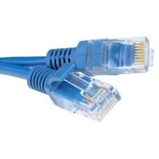 Патч-корд CCA light UTP Гарнизон PC-UTP-5e-1-B cat.5e, 1м, литой, многожильный синий