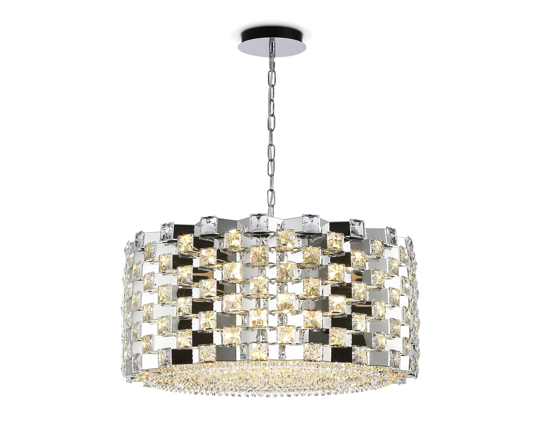 Люстра Ambrella light LH41006/18 CH/CL хром/прозрачный E14*18 max 40W D700*320